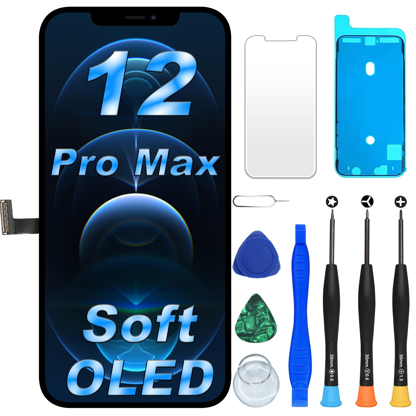 Amazon.co.jp: DIGI4U iPhone 12 Pro Max用ソフトOLEDスクリーン交換